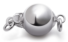 Sluiting in Ball - Sterling Silver