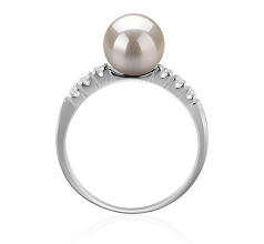 7-8mm Japanse Akoya Ring in Marian Wit