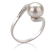 9-10mm Zoetwater Ring in Chantel Wit