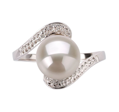 9-10mm Zoetwater Ring in Chantel Wit