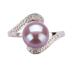 9-10mm Zoetwater Ring in Chantel Lavendel