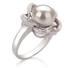 9-10mm Zoetwater Ring in Fiona Wit