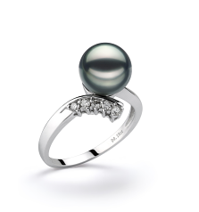 8-9mm Japanse Akoya Ring in Grace Zwart