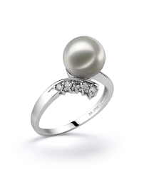 8-9mm Japanse Akoya Ring in Grace Wit