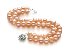 6-7mm Zoetwater Armband in Evelina Roze