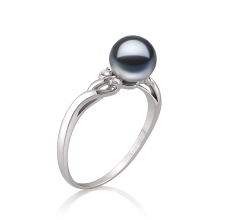 6-7mm Zoetwater Ring in Andrea Zwart geverfd