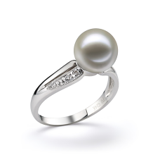 9-10mm Zoetwater Ring in Caroline Wit