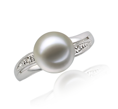 9-10mm Zoetwater Ring in Caroline Wit