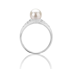 6-7mm Zoetwater Ring in Cristy Wit