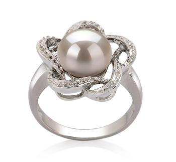 9-10mm Zoetwater Ring in Fiona Wit