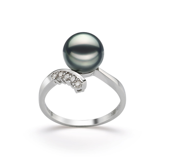 8-9mm Japanse Akoya Ring in Grace Zwart