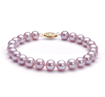 7-8mm Zoetwater Armband in Lavendel