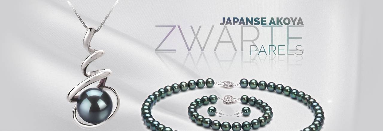 PearlsOnly Zwarte Japanse Akoya-parels