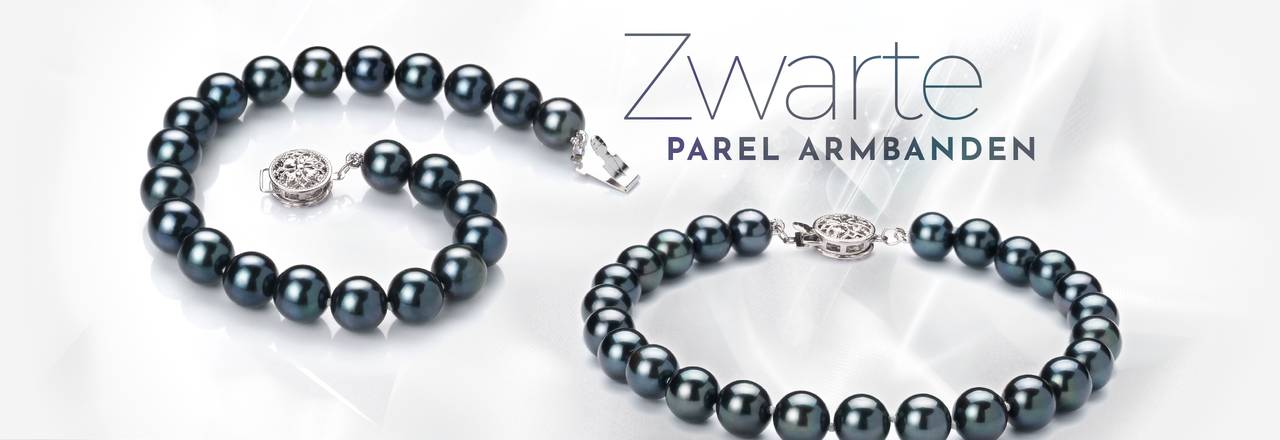 PearlsOnly Zwarte parel armbanden