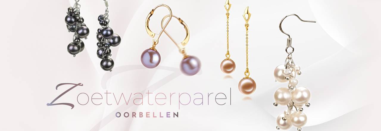 PearlsOnly Zoetwaterparel oorbellen