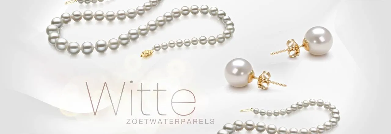 PearlsOnly Witte Zoetwaterparels