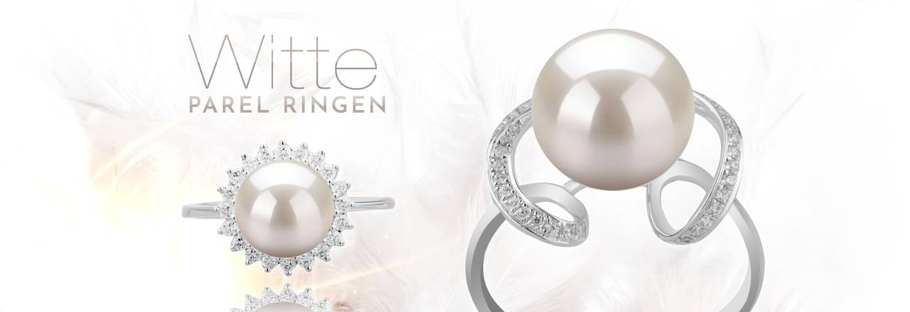 PearlsOnly Witte parel ringen